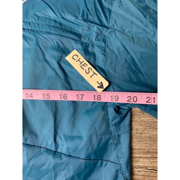 GYMSHARK Men's Speed Windbreaker Full Zip Workout Jacket Lightweight Teal L - Picture 9 of 12